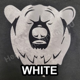 HT-Velvet Iron On Heat Transfer Vinyl Soft Suede Look 20" x 1 Yard (White) - for T-Shirt, DIY Fabric Crafts, Cutter Machine, Heat Press Machine