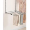 Rubbermaid Sliding Pant Rack Titanium Metal