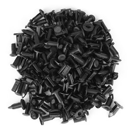 Black Car Bumper Rivets Plastic Push Pin Clips Fasteners Body Plastic Push Pin Rivet Pack of 100