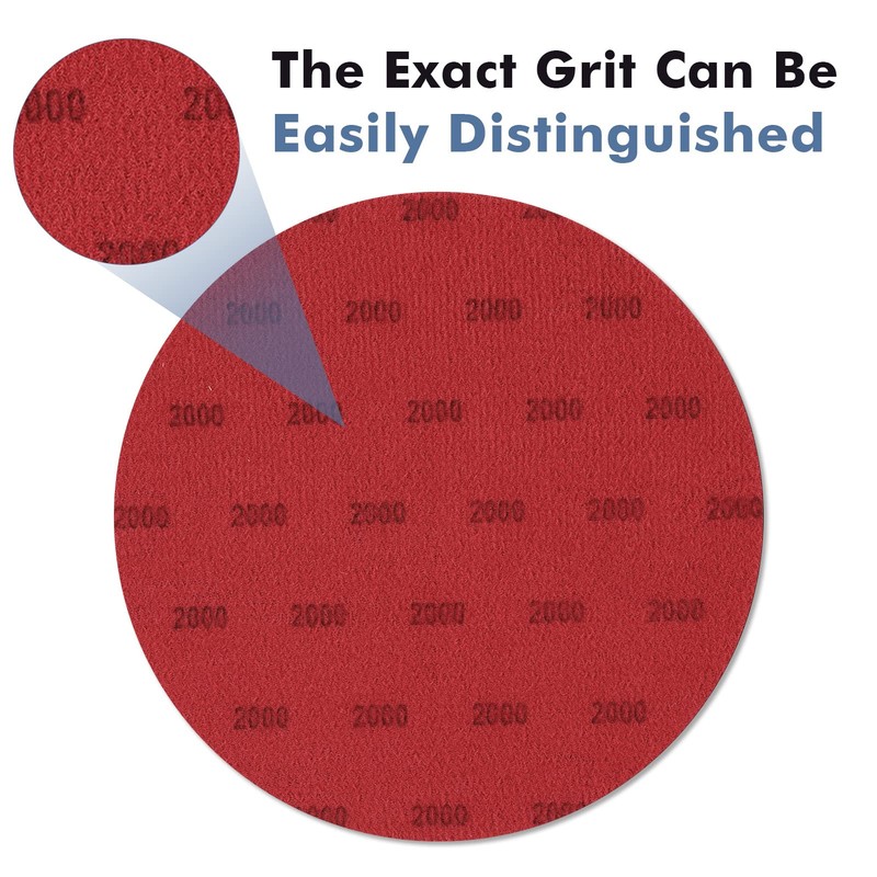 6 Inch 2000 Grit Sanding Disc, GOH DODD 25 Pieces