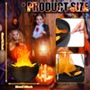 8 Pcs Halloween 3D Fake Fire Lamp 110vArtificial Hanging LED