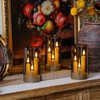 Zevanor 3 in 1 Flameless Taper Short Candles with 10