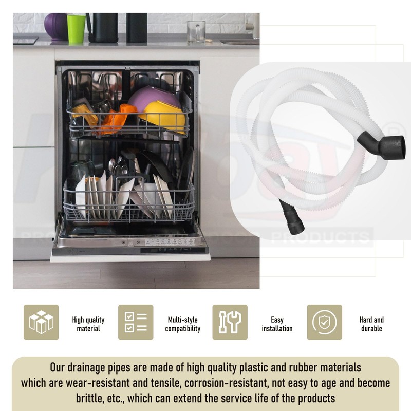 807117001 Dishwasher Drain Hose Compatible with Frigidaire & Electrolux Dishwashers,