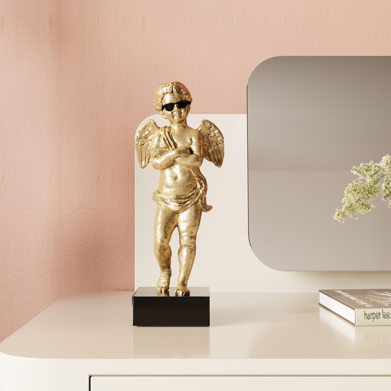 Kare Cool Angel Design Decorative Figurine Gold 29 x 12