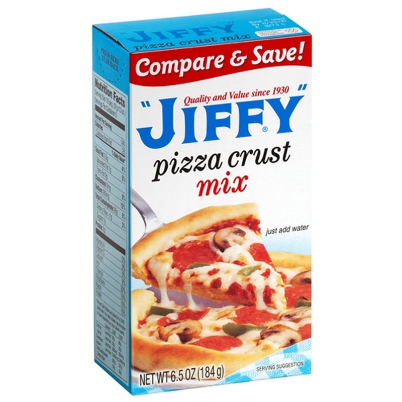 Jiffy PIZZA CRUST Mix 6.5oz (2 pack)