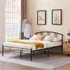 VECELO 14 inch Queen Bed Frame Metal Platform Mattress Foundation