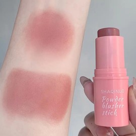 Smooth blush stick, natural saturated rich color, long-lasting waterproof, brighten skin tone, makeup blush stick Brightening Oil - Color: 01#Slightly Red Fingertips