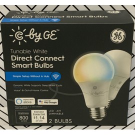 GE 🥥 GE Tu able White Direct Connect Smart Bulbs 2 Pack 🆕