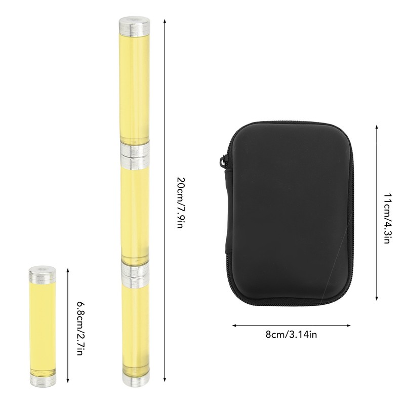 Novelty Spin Pen 3 Sections Acrylic Magnet Fidget Rolling Finger