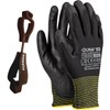 FUZZIO 24 Pairs Jurav PU Coated Work Gloves Gloves Clips
