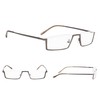 Gr8Sight 3-Pack Half-Rim Reading Glasses with Spring Hinges +1.25