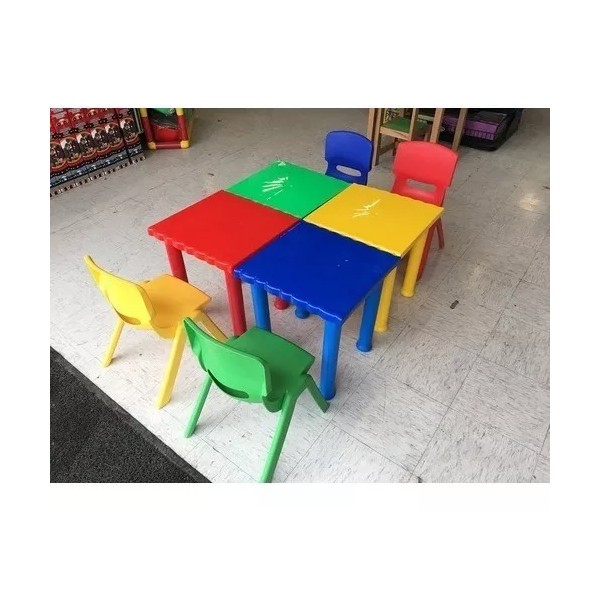 Hacer y Aprender 2 Mesas Y 2 Sillas Infantil Extra