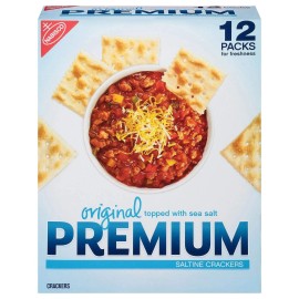 Nabisco Premium Saltine Crackers 4oz Each-12 Pack - Original Flavor