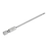 sourcing map T8 Security Torx Bit 1/4" Hex Shank 4"
