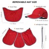 GADIEMKENSD Foldable Fishing Cap with Neck Protection, UPF 50+ Sun