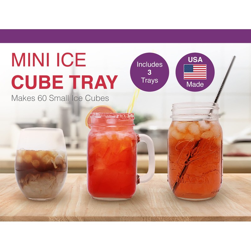 Arrow Mini Ice Cube Trays, 3pk - Durable, Break-Resistant Ice