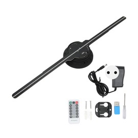 3D Hologram Fan 512x234P Resolution 234 LED Beads 16.5in Hologram Advertising Machine for Party Shop 100‑240V EU Plug