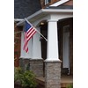 2-In-1 Solar Flag Pole Light, 360°Rotation House Mounted Flag Light