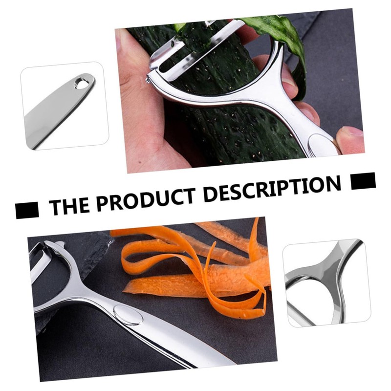 Ciieeo 1set Stainless Steel Y Shaped Vegetable Peelers Comfortable Grip