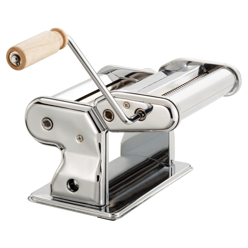 Fante's Pasta Machine With Spaghetti Fettuccine Attachments And Collapsible Drying