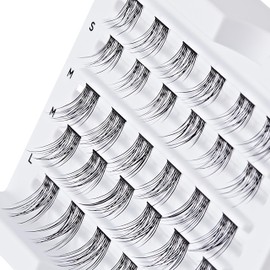 FALSCARA Collection DIY Eyelash Extension Multipack, Feather-Light Eyelash Fibres, 30 10 mm-14 mm Lengthening Wisps, Natural Volume