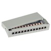 Helos CAT 6 Mini-Patchpanel, 12-Port RJ45-Buchsen