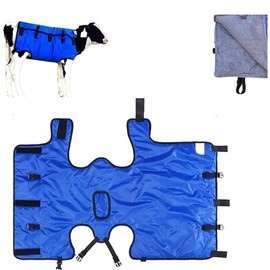 Calf Warm Clothes, Calf Saver Coat Blanket for Keep Cow Warmming Thickened Belly Protection Windproof Large Size Blue