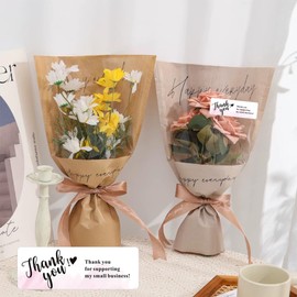 1Roll 120 Labels Thank You Sticker, 1 x 3 inch,Pink Decorative Thank You Small Business Lable, Sealing Stickers for Delivery, Decoration, Gifts, Packaging (for Your Supporting)