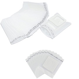 Coffee Filter Camping, Pack of 50 Disposable Coffee Filters with Hanging Eyelet, 7.5 x 9 cm, Drip Coffee Bag, Disposable Portable Coffee Paper Filter for Home, Office, Travel and Camping (White)