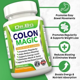 DR. BO Colon Cleanse Detox Formula - Natural Bowel Cleanser Pills