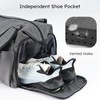 Kookoomia Gym Bag with Shoes Compartment and Wet Pocket Convertible