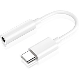 [Upgraded Version] Type C Earphone Jack Converter Audio Converter USB C 3.5mm Type-C Earphone Converter Adapter for Volume Control/Calls/Music Support, Equipped with DAC, High Resolution Sound Quality