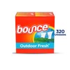 Bounce Fabric Softener Dryer Sheet Outdoor Fresh, 160 Sheets (Pack