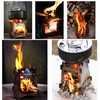 BlueDorado Ultralight Wood Burning Stove Portable Backpacking Stove Titanium Multi-Fuels