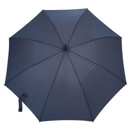 TAHARI® Deluxe Automatic Open Wood Handle & Shaft Umbrella (Navy Blue)