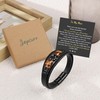 JoycuFF Anniversary Unique Gift for Men Leather Bracelet Anniversary Birthday