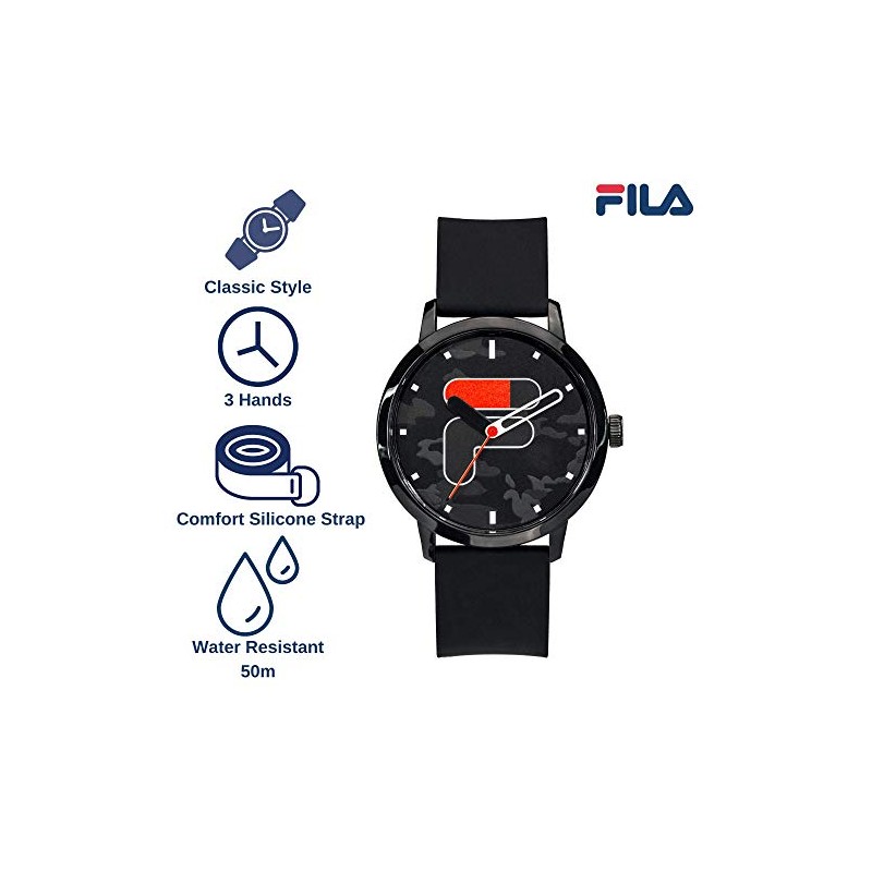 FILA Women's Men's Watch with Second Hand, Strap.