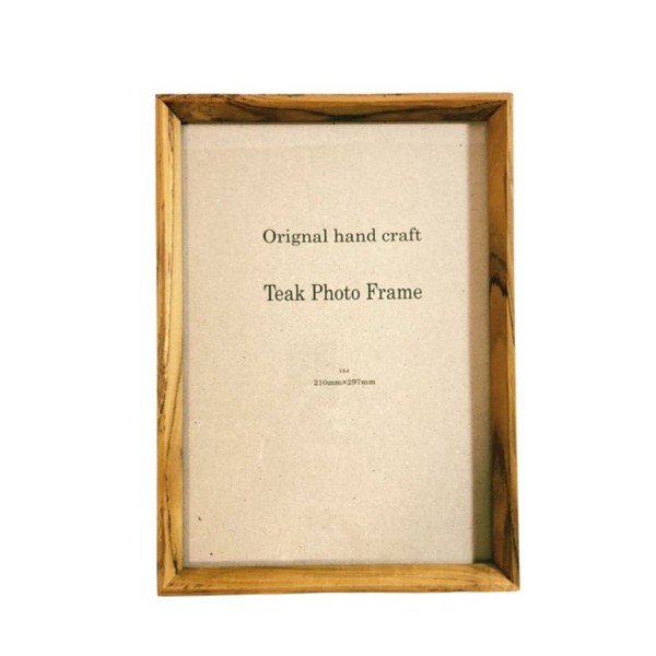 V A4 Photo Frame for Wall Hanging, Natural Wood Frame, Frame, Wood Frame, Menu Board, Stylish, Picture, Award Certificate, Book