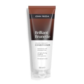 John Frieda Brilliant Brunette Colour Vibrancy Conditioner 250ml. Brunette Conditioner for Brown Hair, Colour Treated Hair and Glossy Vibrancy