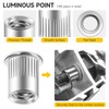 140Pcs Rivet Nut Rivet Nuts Assortment Kit, #8-32#10-24 1/4"-20 5/16"-18