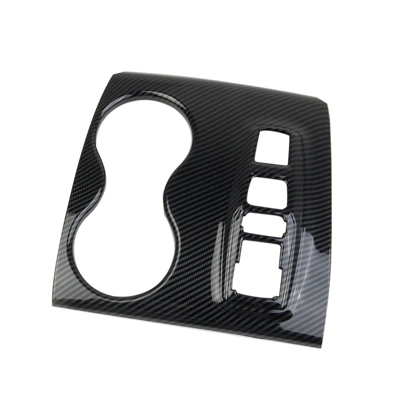 crosselec Carbon Fiber Central Control Gear Shift Panel Cup Holder
