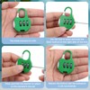 Moxweyeni 10 Pcs 3 Digit Combinations Padlock Safe Cipher Lock