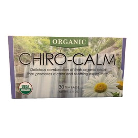 Edom Laboratories Chiro-Calm - Organic Herbal Tea for Sleep - Calming -  Stress - 30 Tea Bags