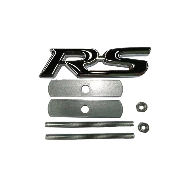 3D Raised Letters RS Emblem Grill Metal Badge Fits for