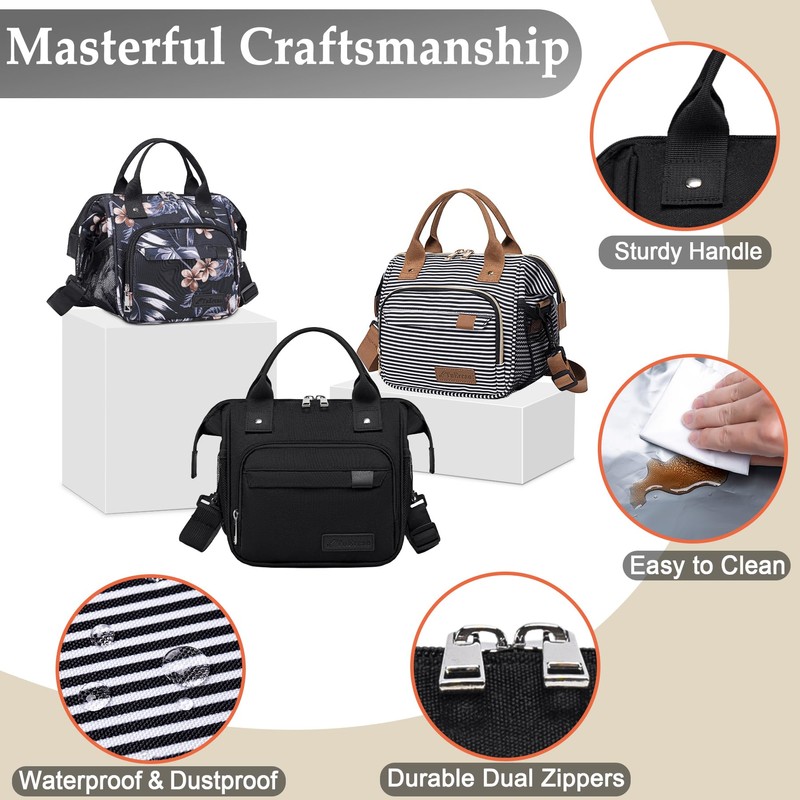 Small Lunch Bag Lightweight Insulated Lunch Box for Women Work