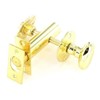 Polished Brass 60mm Bathroom Door Lock Toilet Privacy Thumbturn Security Bolt with Emergency Coin Release