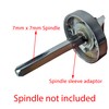 Spindle Sleeves Shims Converts Black Metal Sleeve (Metal 7-8mm -
