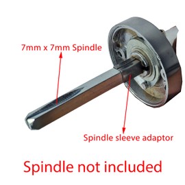 Spindle Sleeves Shims Converts Black Metal Sleeve (Metal 7-8mm - 2pcs)