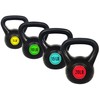 OLIXIS 4-Piece Kettlebell Set, Wide Grip Kettlebell Exercise Fitness Weight