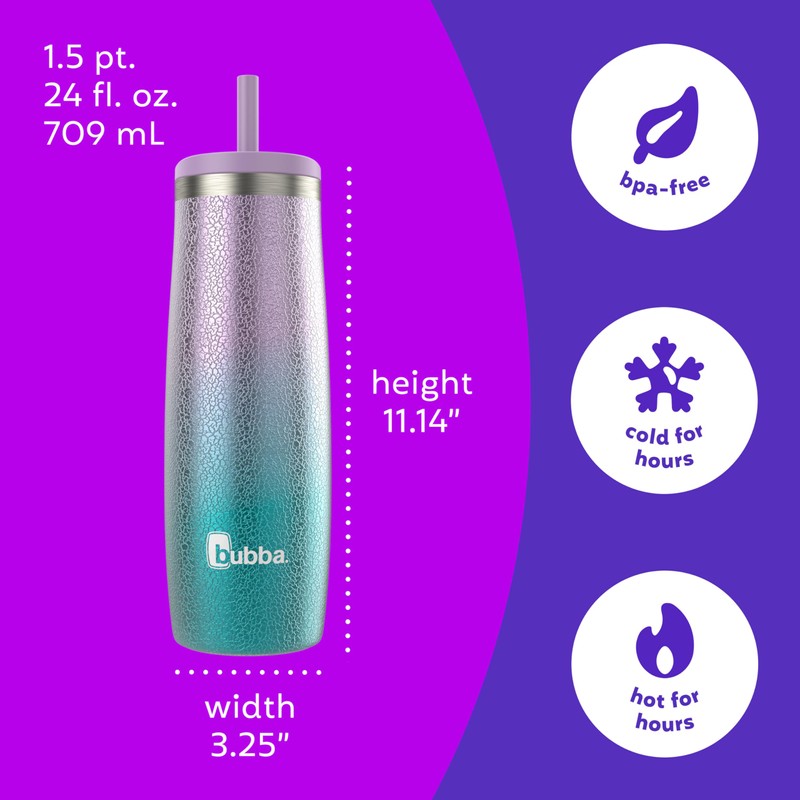 Bubba 24 oz Radiant Tumbler Without Case, Lilac Dream &